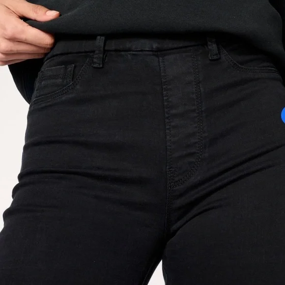 Warp + Weft Women’s DBX Black Pull On Flare Jeans size 00/24/XXS - Picture 3 of 12